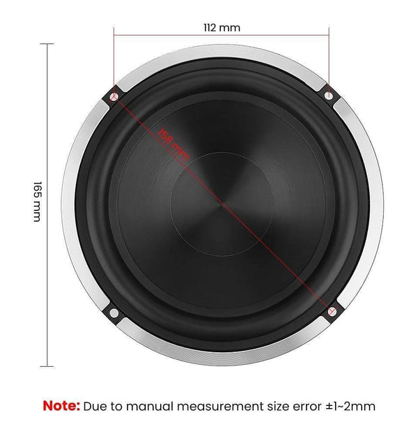 Planet Gates AIYIMA 1Pcs 6.5 Inch Woofer Speaker 50W 4 Ohm Bass Audio Car Sound Speaker Driver Aluminum Ceramic Black Diamond Cast Booksheft