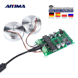Planet Gates AIYIMA 2 Inch Audio Portable 25W Resonance Vibration Speaker TPA3118 Bluetooth-compatible Power Amplifier Sound Speaker DC12V5A