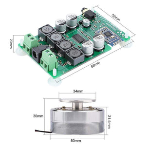 Planet Gates AIYIMA 2 Inch Audio Portable 25W Resonance Vibration Speaker TPA3118 Bluetooth-compatible Power Amplifier Sound Speaker DC12V5A