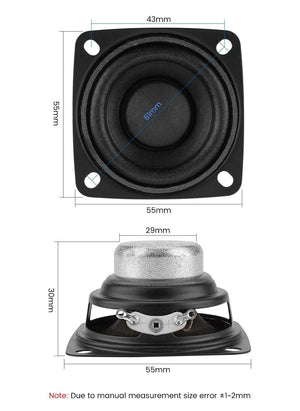 Planet Gates AIYIMA 2PC 2Inch 4ohm Full Range Speaker Sound Music Speakers Driver 10W 15W 20W Radio Loudspeaker DIY For Home Audio System