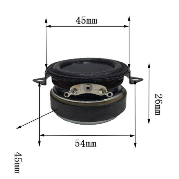 Planet Gates AIYIMA 2Pcs 1.5Inch Audio Portable Bass Speakers 4Ohm 5-10W DIY For Bluetooth Speaker Home Theater Accessories