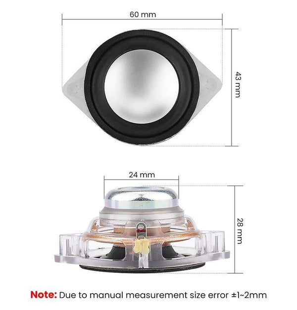 Planet Gates AIYIMA 2Pcs 1.75 Inch Full Range Audio Speaker 45MM 8 Ohm 5W Crystal Loudspeaker Home Theater Music Hifi Speaker Driver