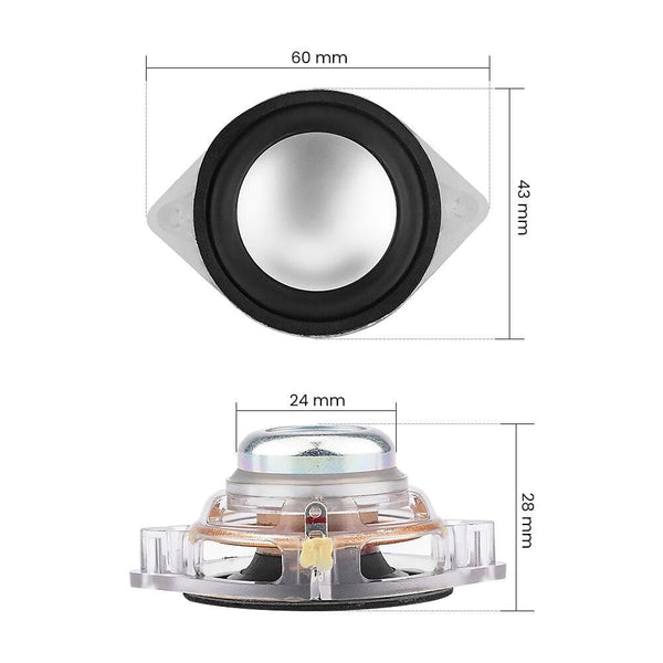 Planet Gates AIYIMA 2Pcs 1.75 Inch Full Range Audio Speaker 45MM 8 Ohm 5W Crystal Loudspeaker Home Theater Music Hifi Speaker Driver