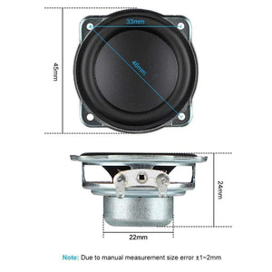 Planet Gates AIYIMA 2Pcs 1.75 Inch Full Range Mini Speaker Driver Neodymium Audio Loudspeaker 4 Ohm 5W DIY Home Theater BT Speaker