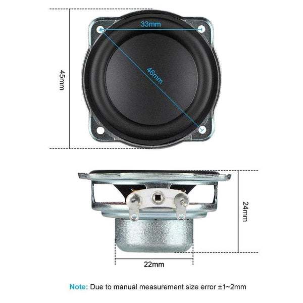 Planet Gates AIYIMA 2Pcs 1.75 Inch Full Range Mini Speaker Driver Neodymium Audio Loudspeaker 4 Ohm 5W DIY Home Theater BT Speaker
