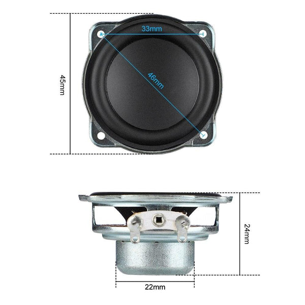 Planet Gates AIYIMA 2Pcs 1.75 Inch Full Range Mini Speaker Driver Neodymium Audio Loudspeaker 4 Ohm 5W DIY Home Theater BT Speaker