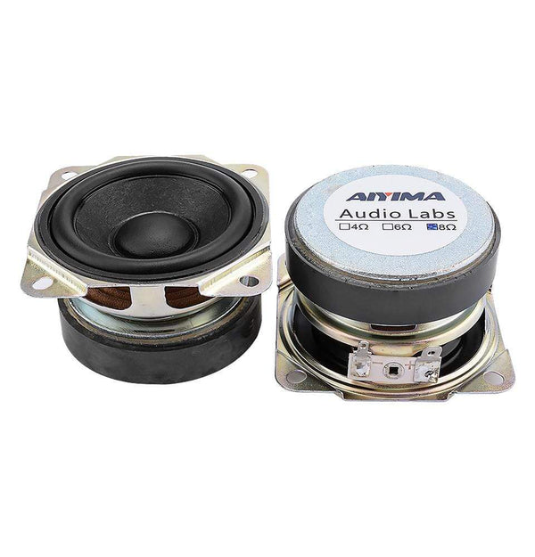 Planet Gates AIYIMA 2Pcs 2.5 Inch Full Range Speaker Units 8 Ohm 10W Sound Speaker Driver 66MM Rubber Edge Loudspeaker DIY Home Theater