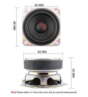 Planet Gates AIYIMA 2Pcs 2.5 Inch Full Range Speaker Units 8 Ohm 10W Sound Speaker Driver 66MM Rubber Edge Loudspeaker DIY Home Theater