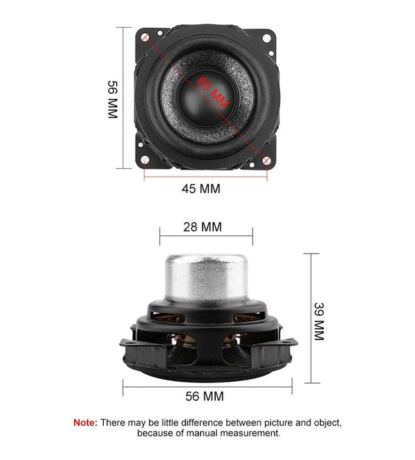 Planet Gates AIYIMA 2Pcs 2 Inch Audio MIni Speaker 4 Ohm 16 W DIY Sound Speakers Driver For SO NY Bluetooth full Range Portable Loudspeaker