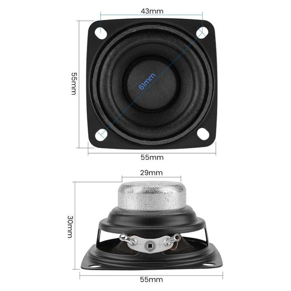 Planet Gates AIYIMA 2Pcs 2 Inch Full Range Sound Amplifier Speaker Driver 4 Ohm 20W Loudspeaker DIY Home Theater Speaker Bluetooth-compatible