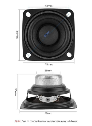 Planet Gates AIYIMA 2Pcs 2 Inch Full Range Sound Amplifier Speaker Driver 4 Ohm 20W Loudspeaker DIY Home Theater Speaker Bluetooth-compatible