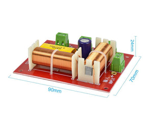 Planet Gates AIYIMA 2pcs 200W 3 Way Audio Speaker Crossover Treble + Midrange + Bass Independent Crossover Speakers Filter Frequency Divider