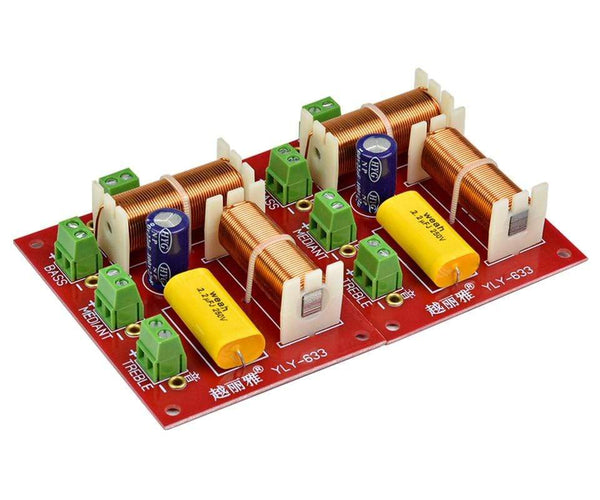 Planet Gates AIYIMA 2pcs 200W 3 Way Audio Speaker Crossover Treble + Midrange + Bass Independent Crossover Speakers Filter Frequency Divider