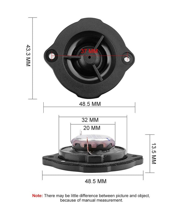 Planet Gates AIYIMA 2pcs 2Inch Portable Audio Tweeters Hifi Fever Magnetic Speaker Driver 12Ohm 5W Loudspeaker Column For Home Sound System