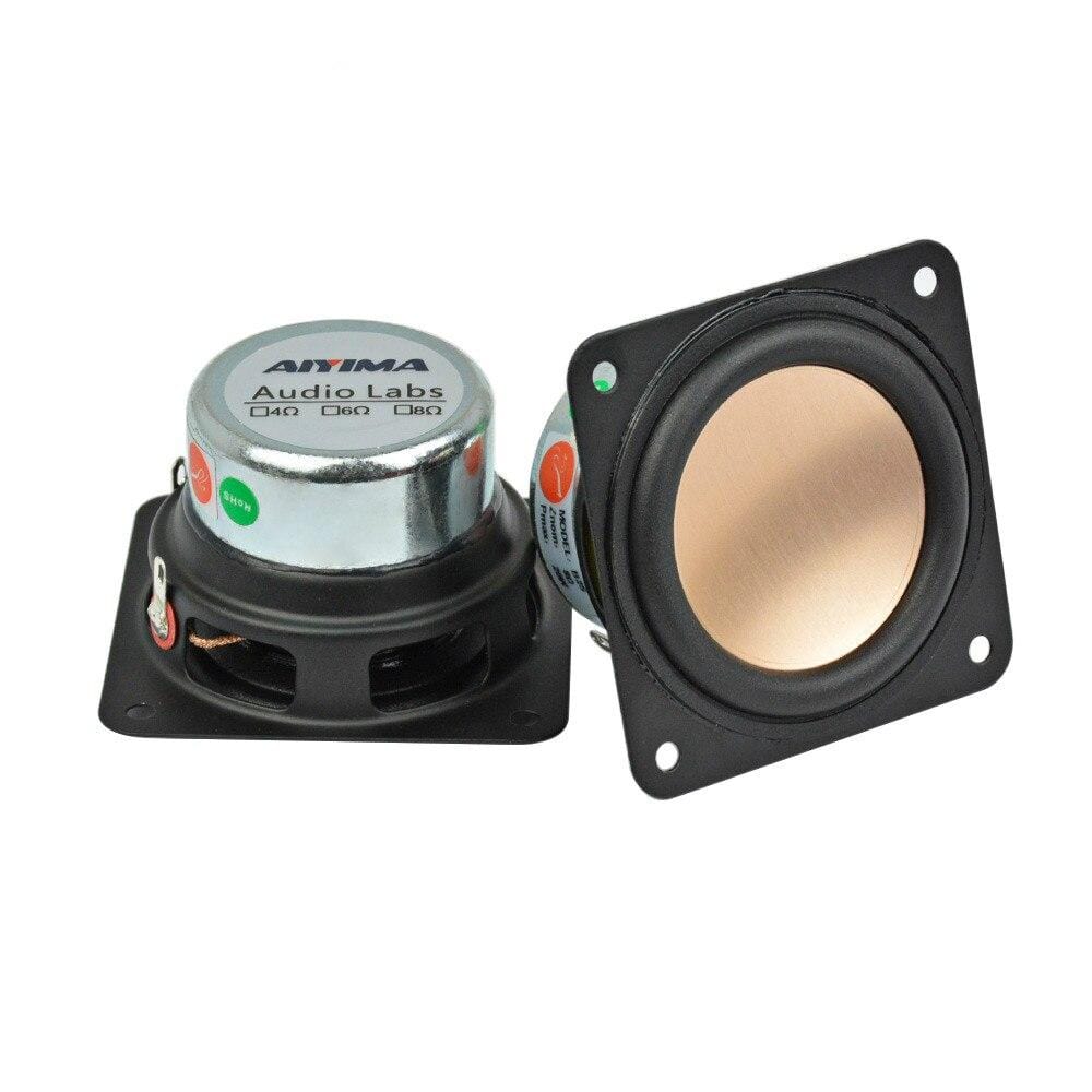 Planet Gates AIYIMA 2Pcs 2Inch Portable Speakers Driver 8 Ohm 20W Full Range Fever Speaker DIY For Home Theater Audio Speakers