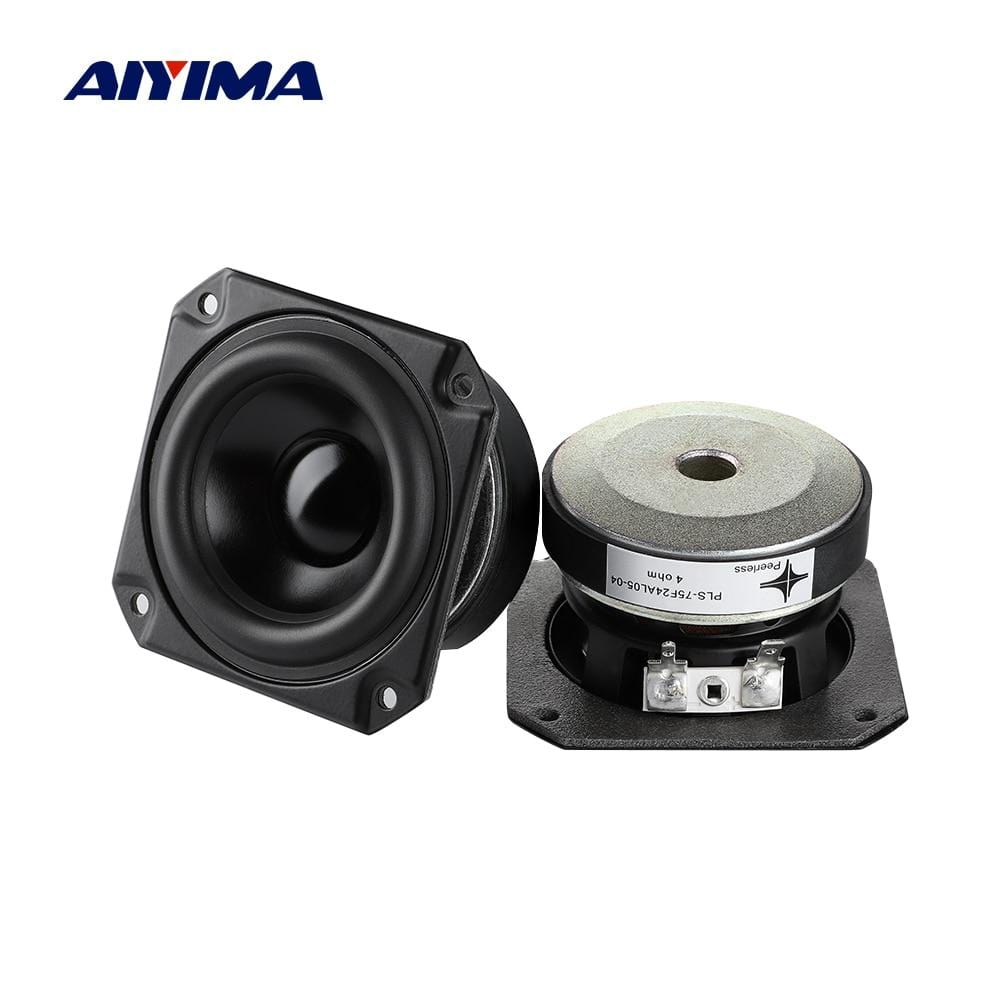Planet Gates AIYIMA 2Pcs 3 Inch Audio Speaker 4 Ohm 40W Full Range Speaker Driver Bookshelf Sound Loudapeaker Home Theater