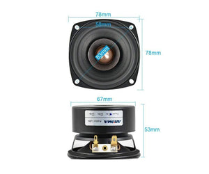 Planet Gates AIYIMA 2Pcs 3 Inch Audio Speaker 4Ohm 8Ohm 15W Full Range Speaker Driver HIFI Treble Mediant Bass Loudspeaker DIY