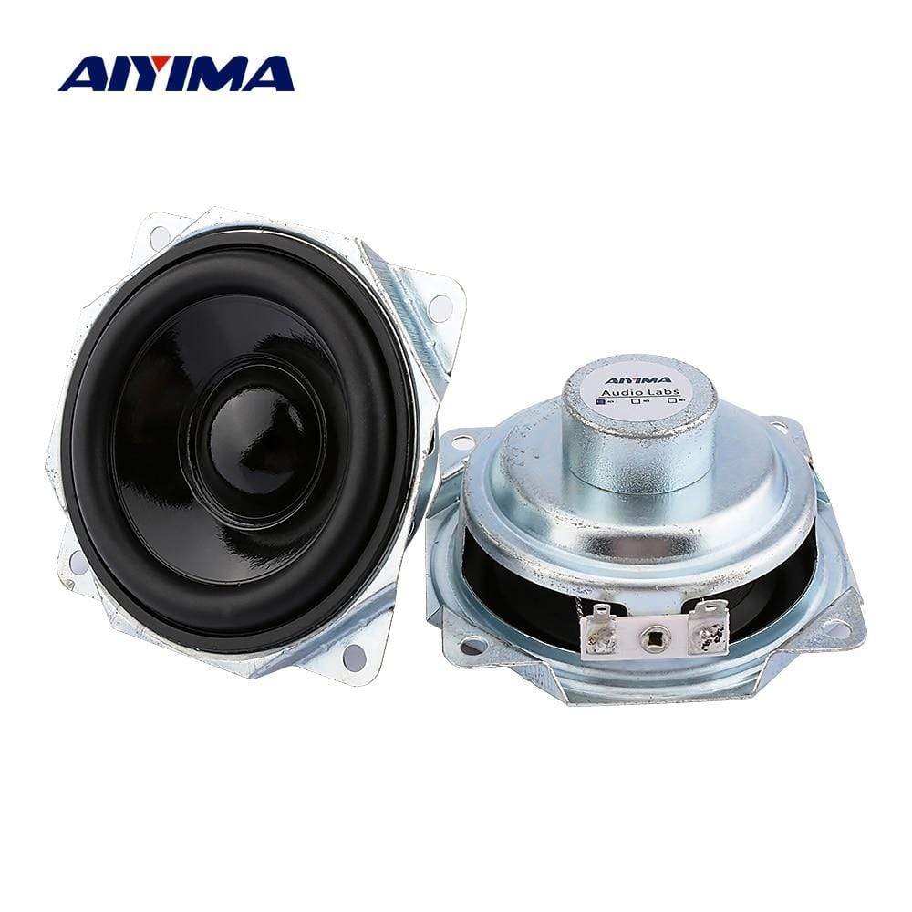 Planet Gates AIYIMA 2Pcs 3 Inch Full Range Speaker Waterproof 4 Ohm 10W Neodymium Portable Speaker Driver DIY Bluetooth Home Theatre