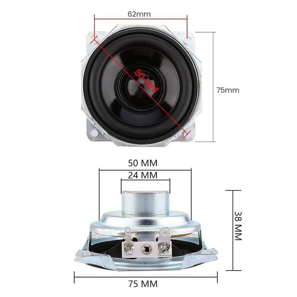 Planet Gates AIYIMA 2Pcs 3 Inch Full Range Speaker Waterproof 4 Ohm 10W Neodymium Portable Speaker Driver DIY Bluetooth Home Theatre
