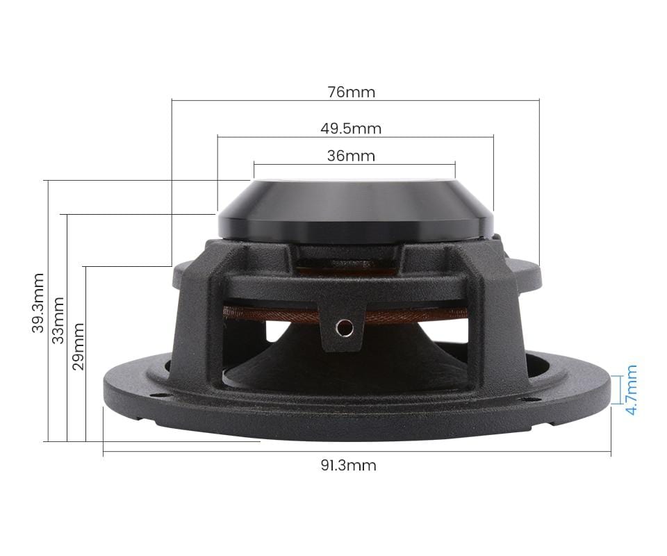 Planet Gates AIYIMA 2Pcs 3 Inch Mid Range Audio Speaker Driver 4 8 Ohm 15W Car Sound Speaker Wool Paper Cone Aluminum Full Range Loudspeaker