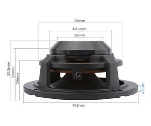 Planet Gates AIYIMA 2Pcs 3 Inch Mid Range Audio Speaker Driver 4 8 Ohm 15W Car Sound Speaker Wool Paper Cone Aluminum Full Range Loudspeaker