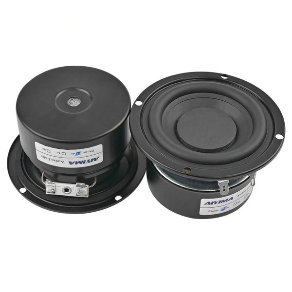 Planet Gates AIYIMA 2Pcs 3 Inch Subwoofer Audio Speaker Driver 4 8 Ohm 25W Portable Hifi Stereo Speakers Woofer Loudspeaker Horn
