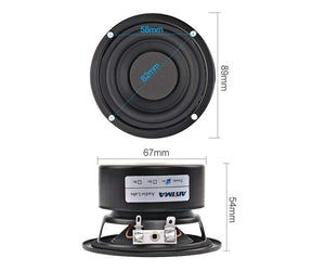 Planet Gates AIYIMA 2Pcs 3 Inch Subwoofer Audio Speaker Driver 4 8 Ohm 25W Portable Hifi Stereo Speakers Woofer Loudspeaker Horn