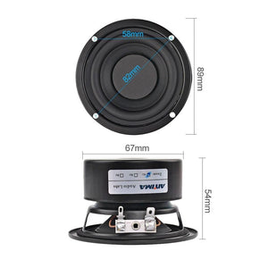 Planet Gates AIYIMA 2Pcs 3 Inch Subwoofer Audio Speaker Driver 4 8 Ohm 25W Portable Hifi Stereo Speakers Woofer Loudspeaker Horn