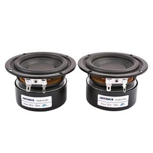 Planet Gates AIYIMA 2Pcs 3 Inch Subwoofer Audio Speaker Driver 4 8 Ohm 25W Portable Hifi Stereo Speakers Woofer Loudspeaker Horn