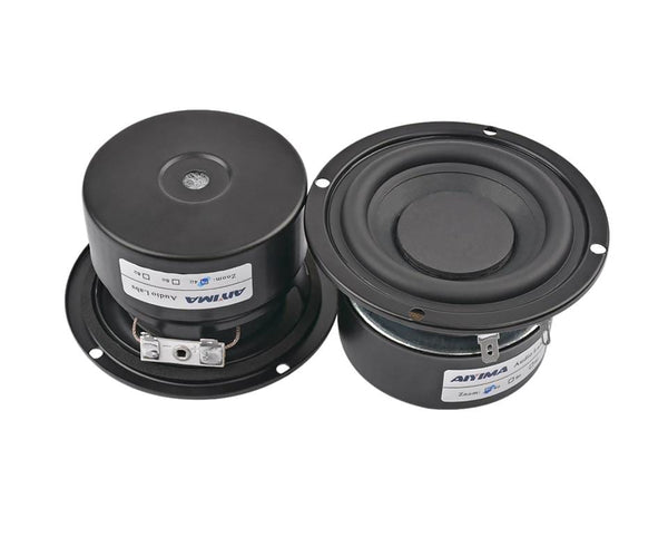Planet Gates AIYIMA 2Pcs 3 Inch Subwoofer Audio Speaker Driver 4 8 Ohm 25W Portable Hifi Stereo Speakers Woofer Loudspeaker Horn