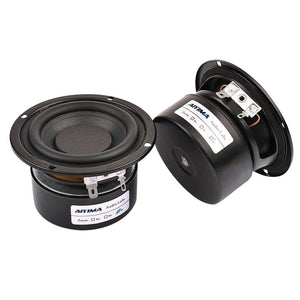 Planet Gates AIYIMA 2Pcs 3 Inch Subwoofer Audio Speaker Driver 4 8 Ohm 25W Portable Hifi Stereo Speakers Woofer Loudspeaker Horn