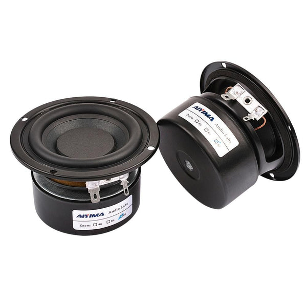 Planet Gates AIYIMA 2Pcs 3 Inch Subwoofer Audio Speaker Driver 4 8 Ohm 25W Portable Hifi Stereo Speakers Woofer Loudspeaker Horn