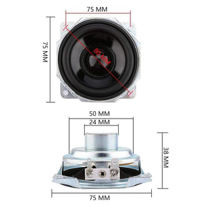 Planet Gates AIYIMA 2Pcs 3 Inch Waterproof Full Range Mini Portable Speaker 4 Ohm 10W DIY Outdoor Shower Music Speaker Driver Loudspeaker
