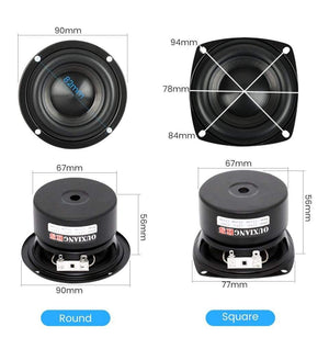Planet Gates AIYIMA 2Pcs 3 Inch woofer Speakers Driver 4 8 Ohm 25W Audio Bass Loudspeaker DIY Home Theater Sound Amplifier Speaker Unit