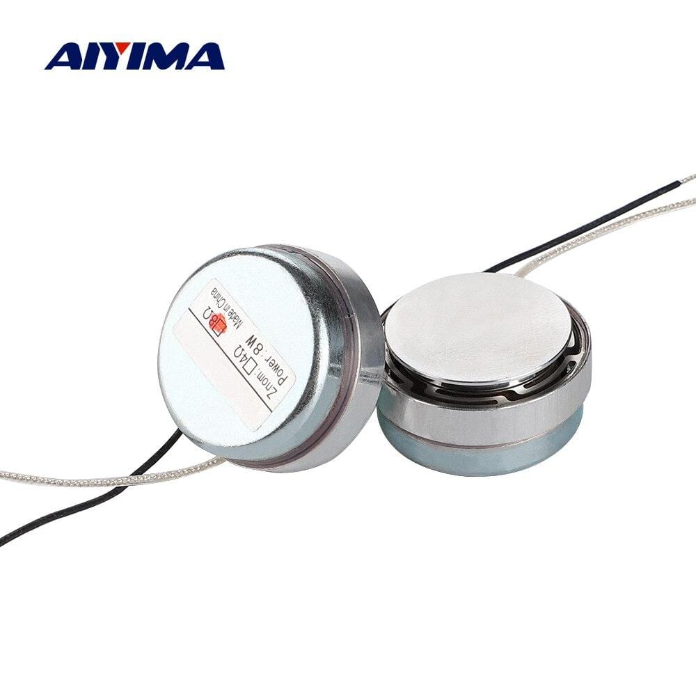 Planet Gates AIYIMA 2Pcs 30MM Vibration Resonance Speaker 8 Ohm 8W Mini Full Range Speakers DIY Home Theater Sound System Driver