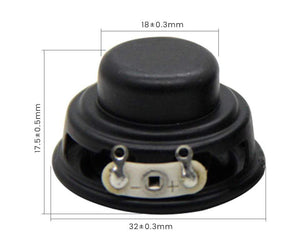 Planet Gates AIYIMA 2Pcs 32MM Audio Full Range Mini Speaker Driver Inner Magnetic 4 Ohm 3W DIY Multimedia Music Sound Speaker Home Theater