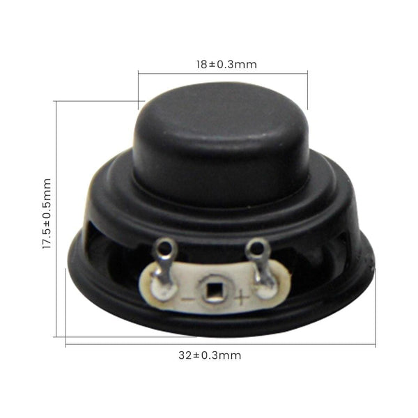 Planet Gates AIYIMA 2Pcs 32MM Audio Full Range Mini Speaker Driver Inner Magnetic 4 Ohm 3W DIY Multimedia Music Sound Speaker Home Theater