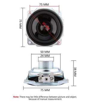 Planet Gates AIYIMA 2pcs 3Inch Waterproof Magnetic Full-range Speaker Driver 4Ohm 10W Loudspeaker Sound Amplifier Speakers Column For DIY
