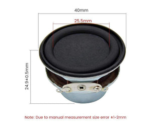 Planet Gates AIYIMA 2Pcs 40MM Mini Audio Speakers Driver 4 Ohm 6W Bass Sound Amplifier Speaker Home Theater Woofer Loudspeaker Unit