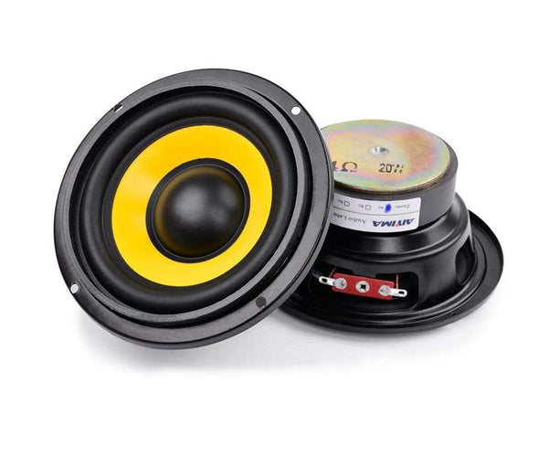 Planet Gates AIYIMA 2Pcs 4Inch Midrange Bass Speaker Driver 4 8 Ohm 20W Bass Loudspeaker Audio Woofer Speakers DIY Home Theater