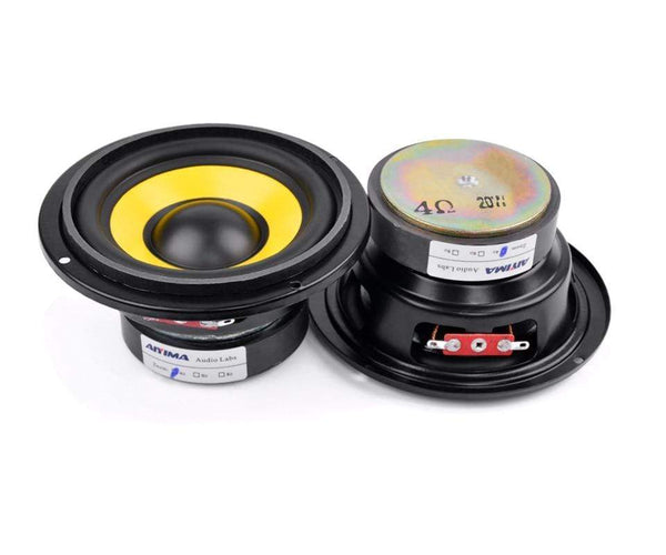 Planet Gates AIYIMA 2Pcs 4Inch Midrange Bass Speaker Driver 4 8 Ohm 20W Bass Loudspeaker Audio Woofer Speakers DIY Home Theater