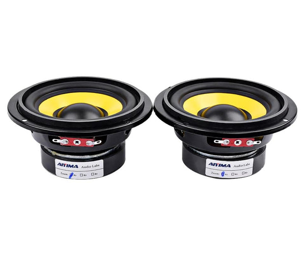 Planet Gates AIYIMA 2Pcs 4Inch Midrange Bass Speaker Driver 4 8 Ohm 20W Bass Loudspeaker Audio Woofer Speakers DIY Home Theater