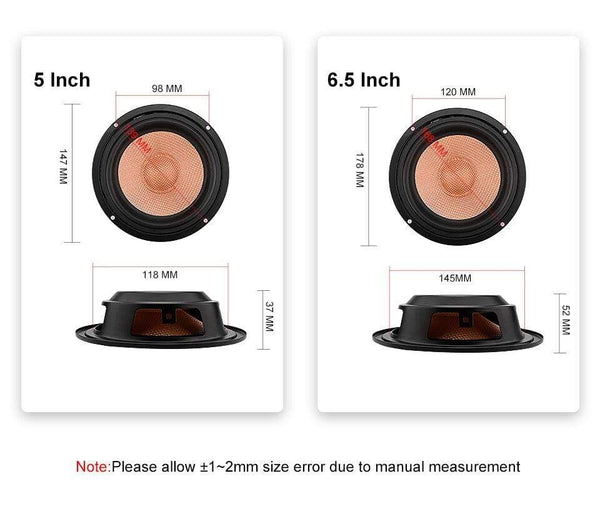 Planet Gates AIYIMA 2Pcs 6.5Inch Speaker Driver Woofer Radiator Bass Passive DIY Speaker Repair Kit Accessories Parts Sound System