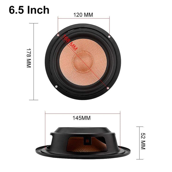 Planet Gates AIYIMA 2Pcs 6.5Inch Speaker Driver Woofer Radiator Bass Passive DIY Speaker Repair Kit Accessories Parts Sound System