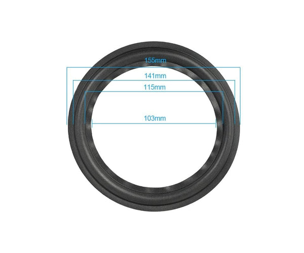 Planet Gates AIYIMA 2Pcs Audio Active Speakers 4/5/6.5/8/10 Inch Speaker Foam Surround Foam Edge Sponge Speaker Repair Parts Accessories