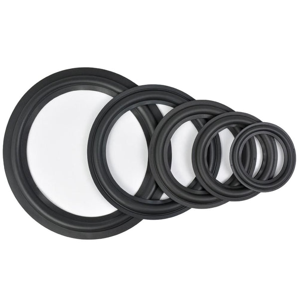 Planet Gates AIYIMA 2Pcs Audio Speaker Rubber Surround 4/5/6.5/8/10 Inch Speakers Rubber Fold Edge Speaker Repair Parts Accessories