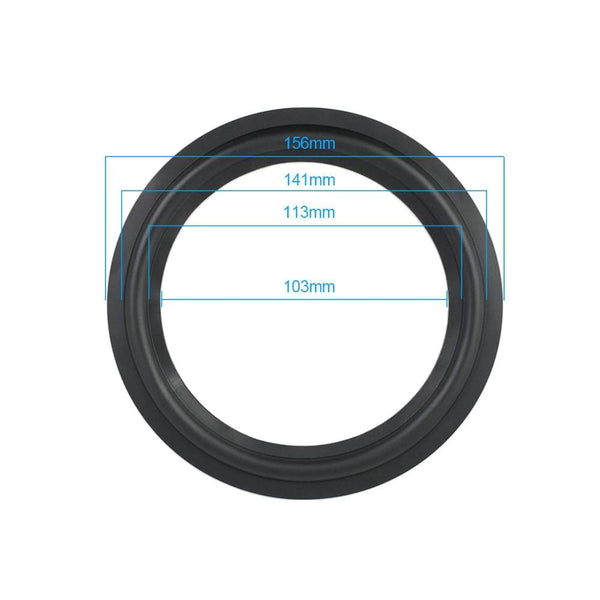 Planet Gates AIYIMA 2Pcs Audio Speaker Rubber Surround 4/5/6.5/8/10 Inch Speakers Rubber Fold Edge Speaker Repair Parts Accessories