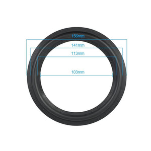 Planet Gates AIYIMA 2Pcs Audio Speaker Rubber Surround 4/5/6.5/8/10 Inch Speakers Rubber Fold Edge Speaker Repair Parts Accessories