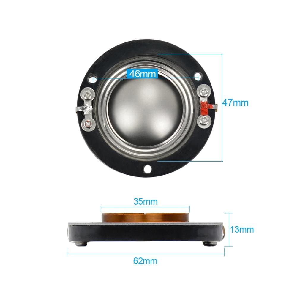 Planet Gates AIYIMA 2Pcs Audio Speakers 34.4/44.4mm Treble Voice Coil Titanium Film DIY For Tweeter Driver Speaker Repair Parts Accessories