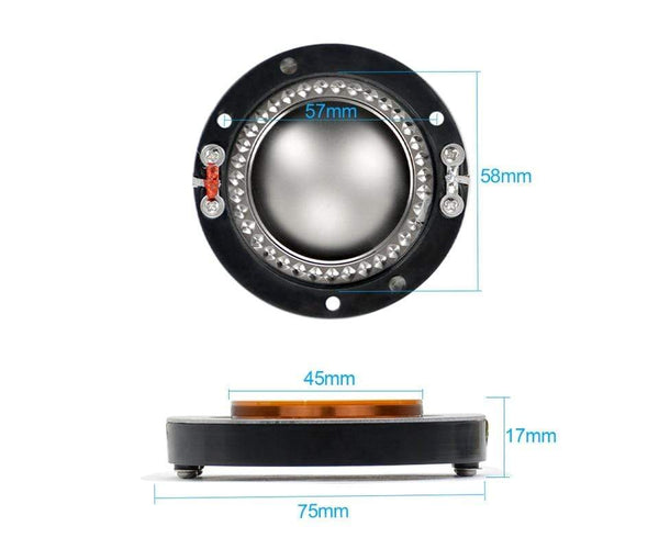 Planet Gates AIYIMA 2Pcs Audio Speakers 34.4/44.4mm Treble Voice Coil Titanium Film DIY For Tweeter Driver Speaker Repair Parts Accessories